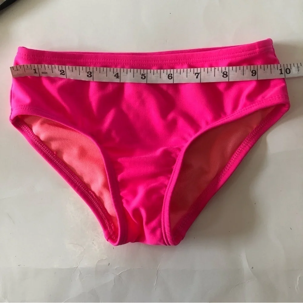 Bundle 3Pc Art Class Cat & Jack Tropical Bralette Pink Black Bikini Bottoms Set